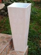 Konische Vase, ecrü
